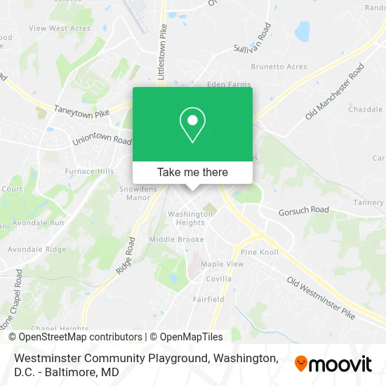 Westminster Community Playground map