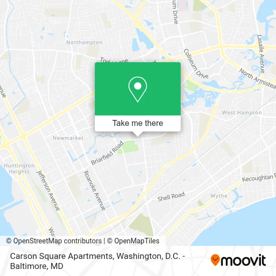 Carson Square Apartments map