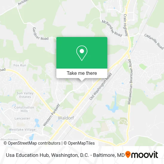 Usa Education Hub map