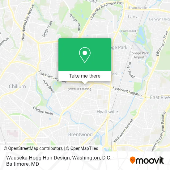 Wauseka Hogg Hair Design map