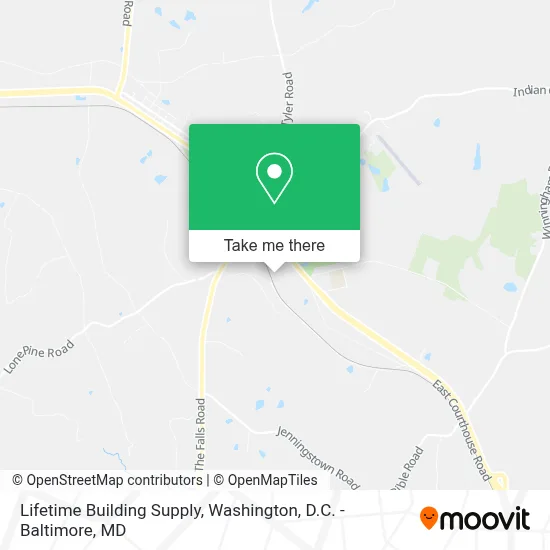 Lifetime Building Supply map