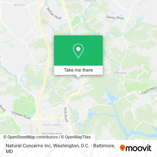 Natural Concerns Inc map