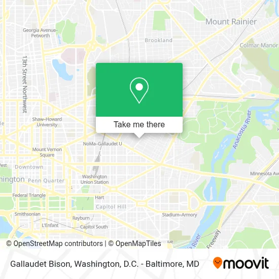 Gallaudet Bison map