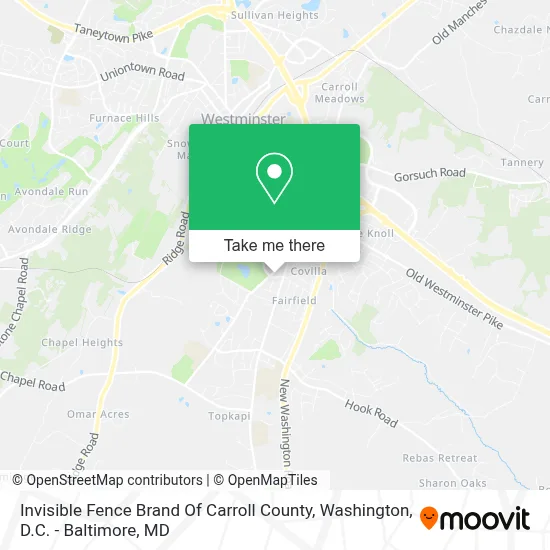 Invisible Fence Brand Of Carroll County map