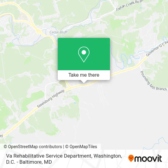 Va Rehabilitative Service Department map