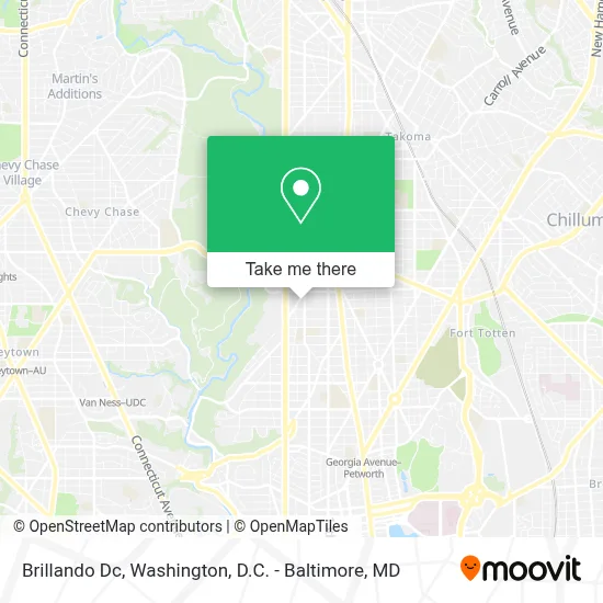 Brillando Dc map