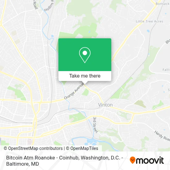 Bitcoin Atm Roanoke - Coinhub map