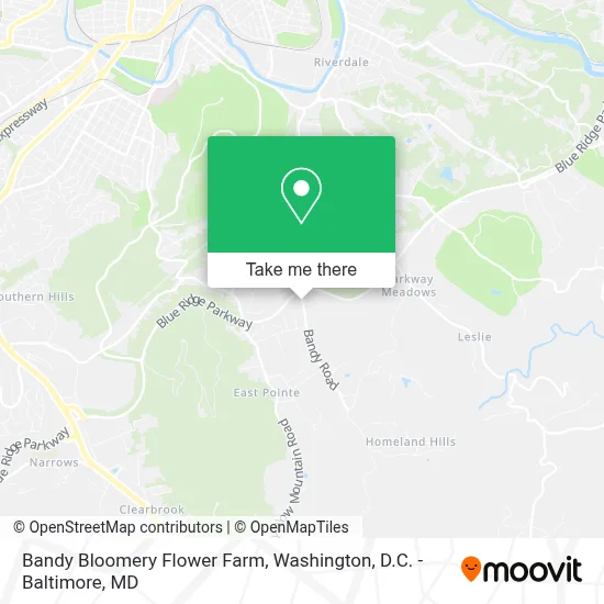 Bandy Bloomery Flower Farm map