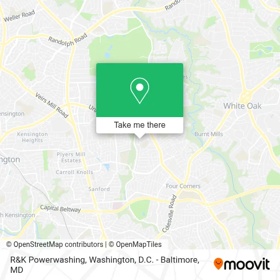 R&K Powerwashing map
