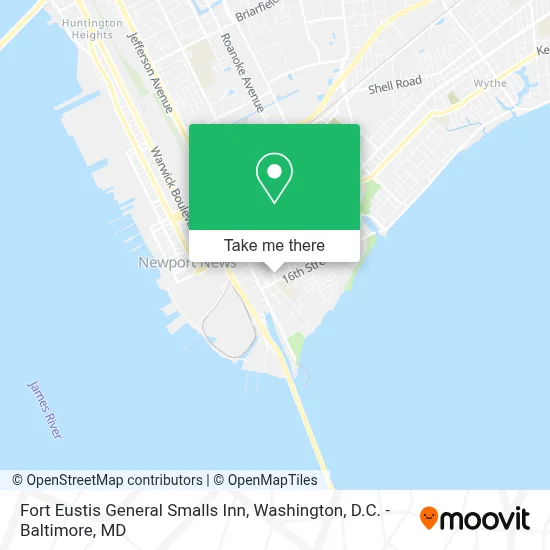 Fort Eustis General Smalls Inn map