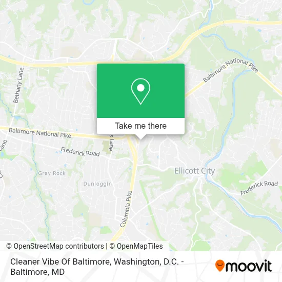 Cleaner Vibe Of Baltimore map