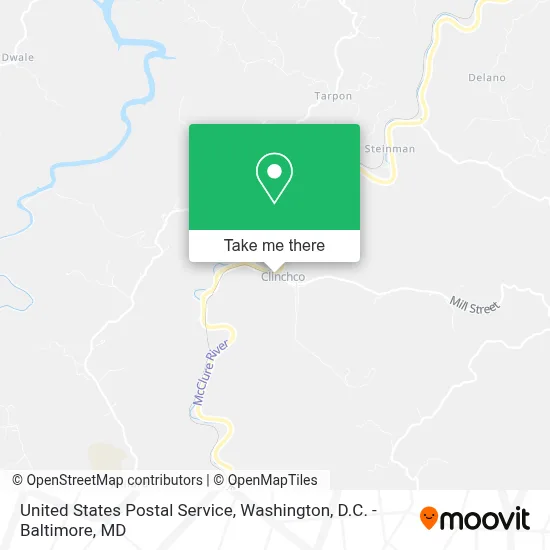 United States Postal Service map