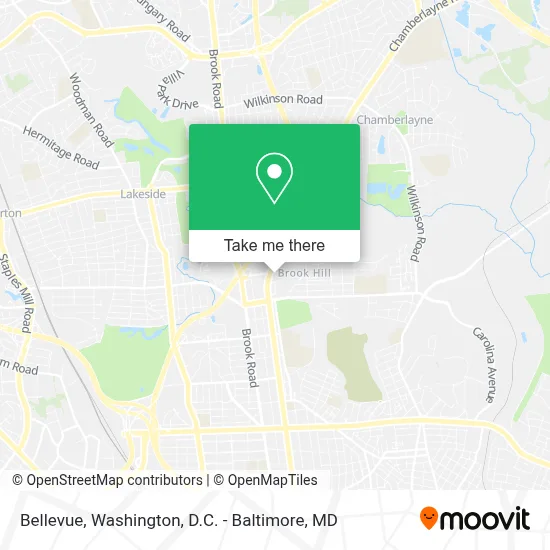 Bellevue map