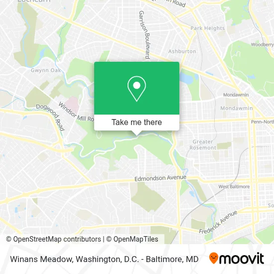 Winans Meadow map