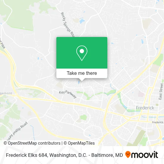 Frederick Elks 684 map