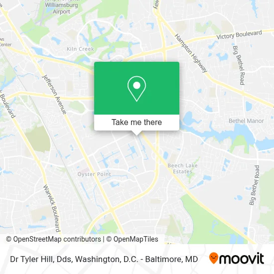 Dr Tyler Hill, Dds map