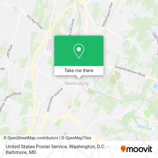 United States Postal Service map