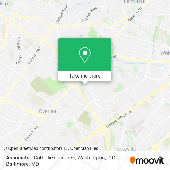 Associated Catholic Charities map