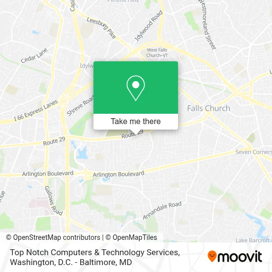 Top Notch Computers & Technology Services map