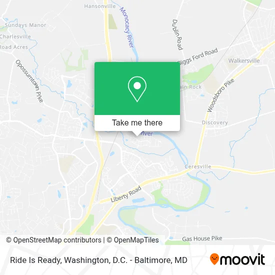 Ride Is Ready map