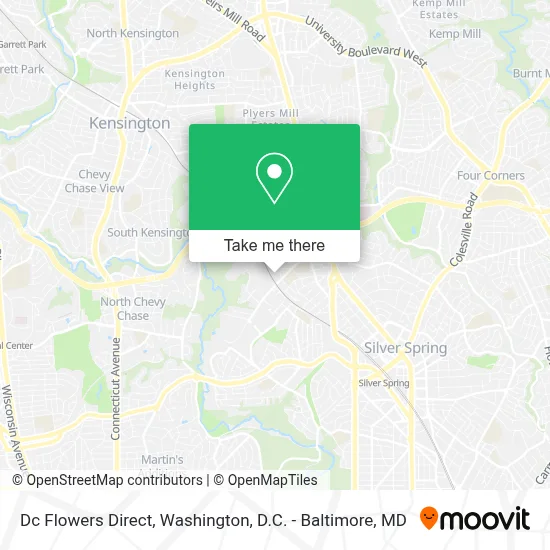 Dc Flowers Direct map