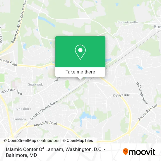Islamic Center Of Lanham map