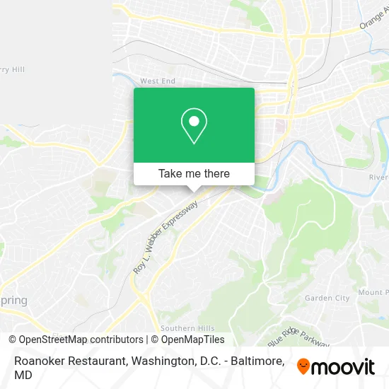 Roanoker Restaurant map