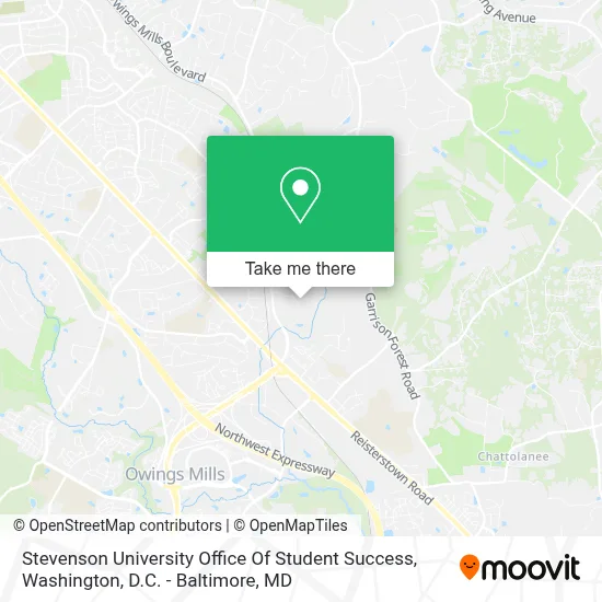 Stevenson University Office Of Student Success map