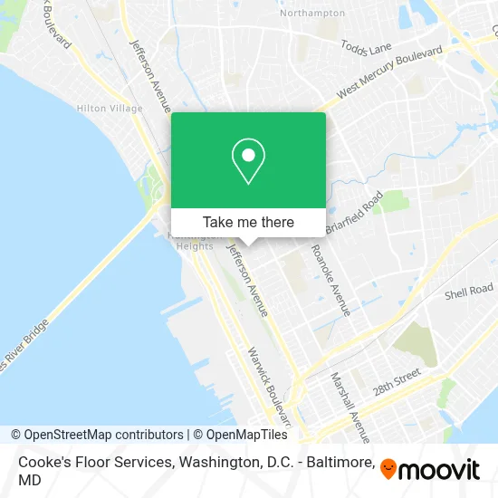 Cooke's Floor Services map