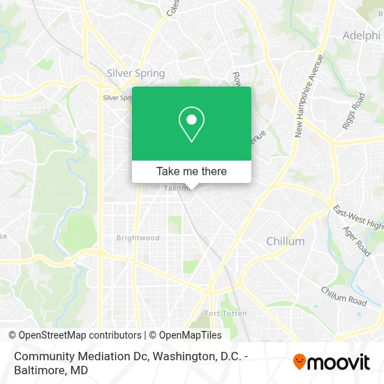 Community Mediation Dc map