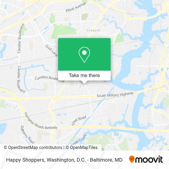 Happy Shoppers map