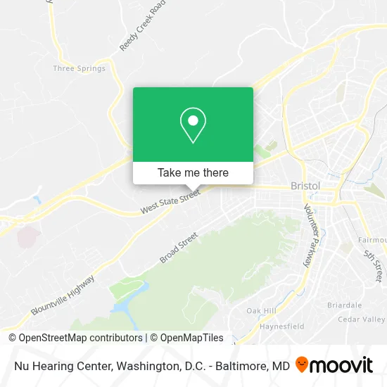 Nu Hearing Center map