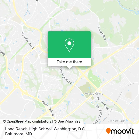 Long Reach High School map