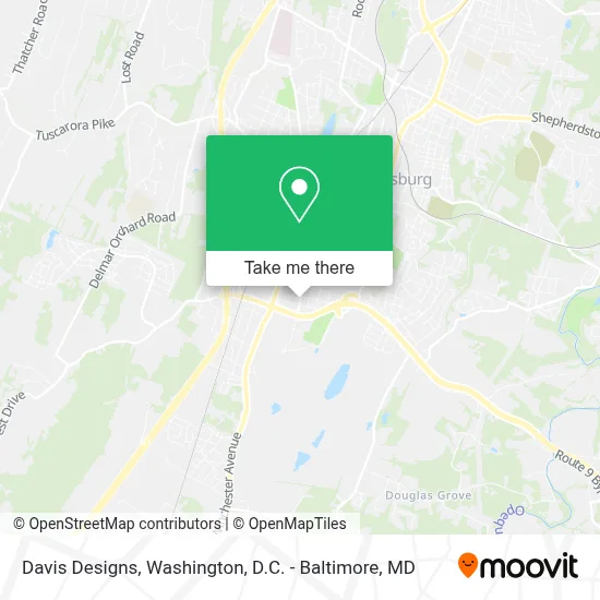 Davis Designs map