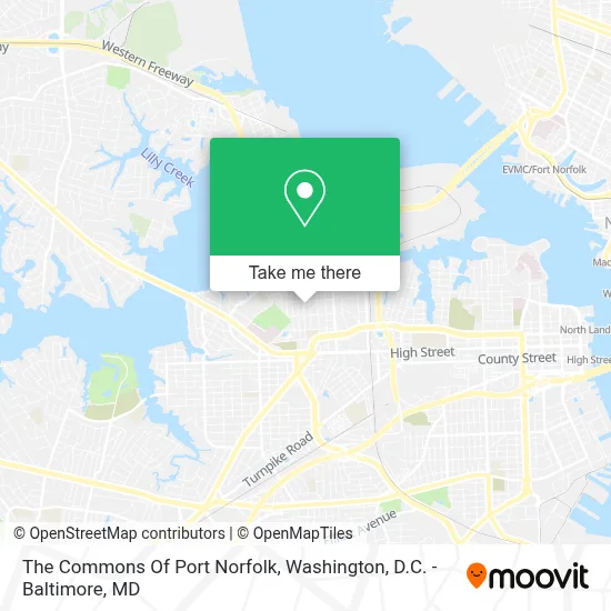 The Commons Of Port Norfolk map