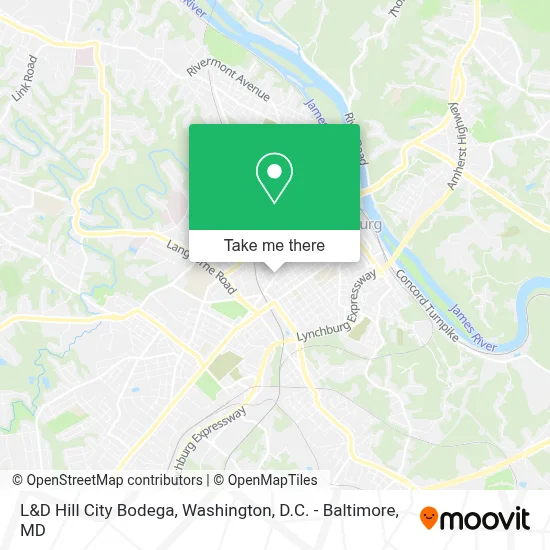 L&D Hill City Bodega map