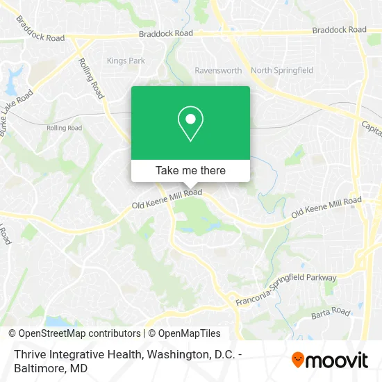Thrive Integrative Health map