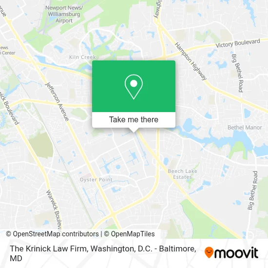 The Krinick Law Firm map