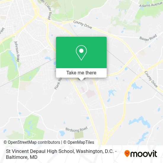 St Vincent Depaul High School map