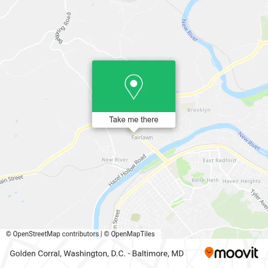 Golden Corral map