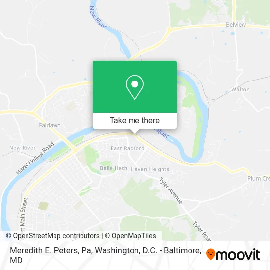 Meredith E. Peters, Pa map