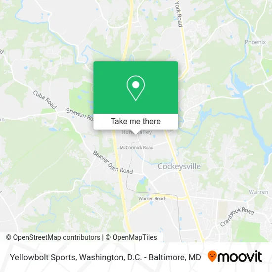 Yellowbolt Sports map