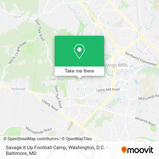 Savage It Up Football Camp map