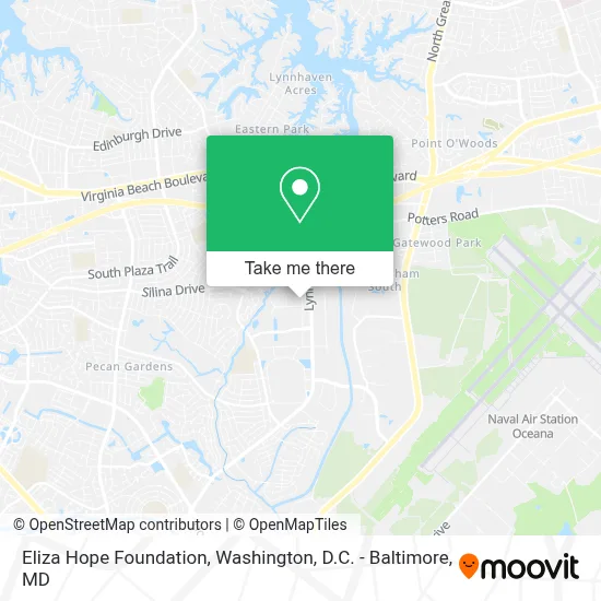 Eliza Hope Foundation map