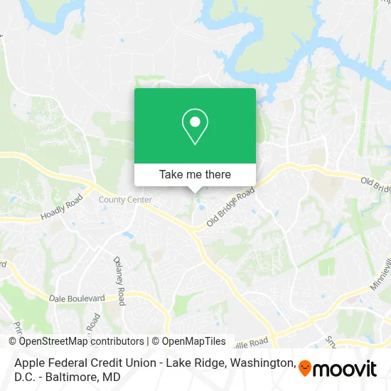 Apple Federal Credit Union - Lake Ridge map
