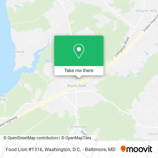 Food Lion #1316 map