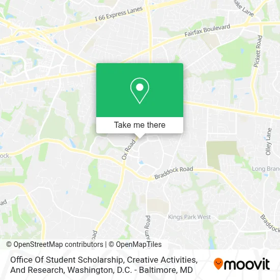 Office Of Student Scholarship, Creative Activities, And Research map