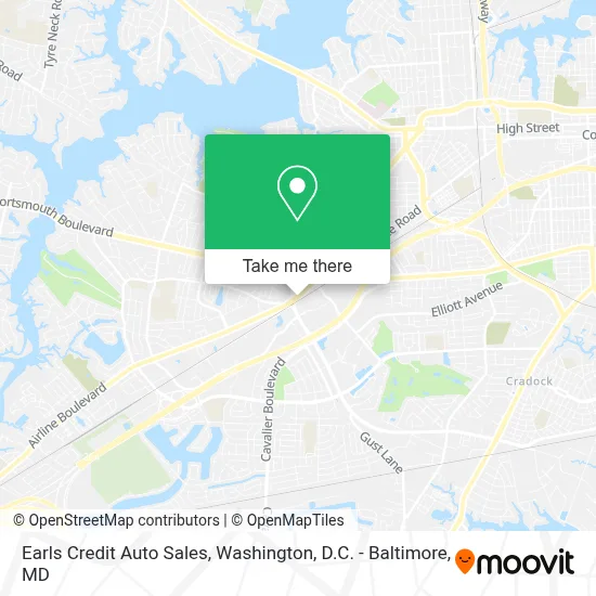 Earls Credit Auto Sales map