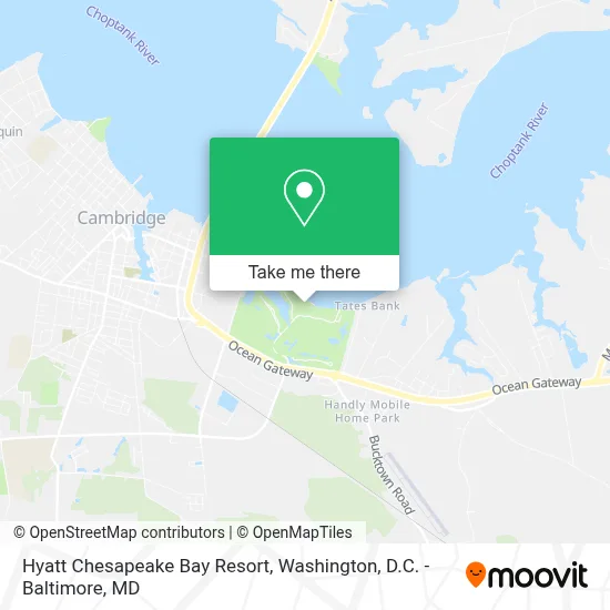 Hyatt Chesapeake Bay Resort map