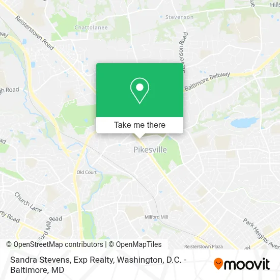 Sandra Stevens, Exp Realty map